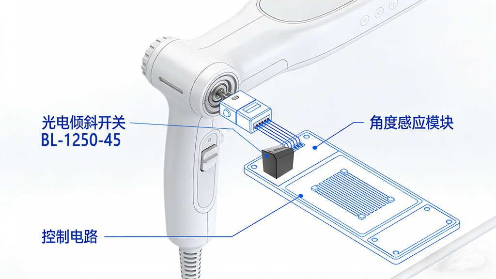 光电倾斜开关在美容仪器安全控制中的应用