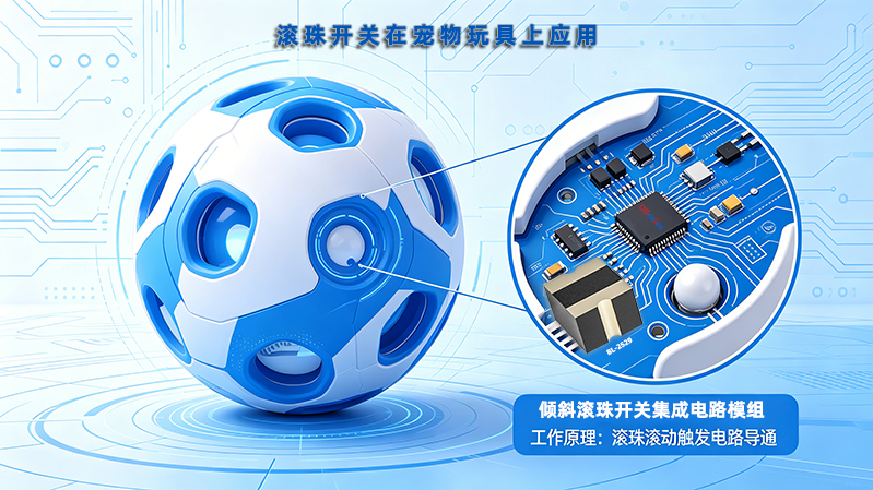 倾斜滚珠开关驱动互动宠物玩具设计解决方案